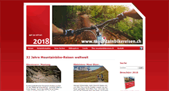 Desktop Screenshot of mountainbikereisen.ch