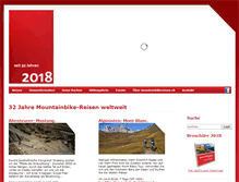 Tablet Screenshot of mountainbikereisen.ch